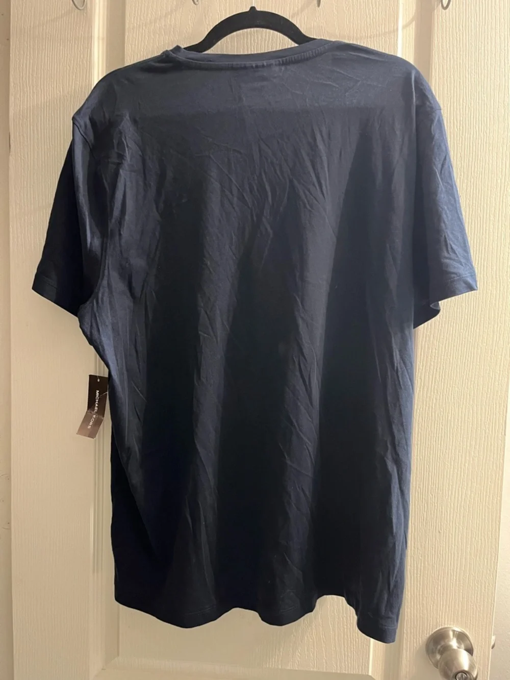 Michael Kors Midnight V-Neck Logo T-Shirt Jersey Cotton Men's XL NWT - Picture 5 of 5